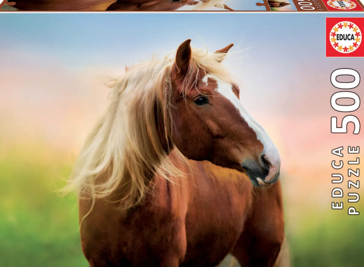 Kinderen Educa Dieren|Legpuzzels<Paard bij zonsopgang - legpuzzel van 500 stukjes