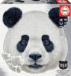 Kinderen Educa Speciale Vorm|Dieren<Panda - vormenpuzzel - puzzel van 353 stukjes