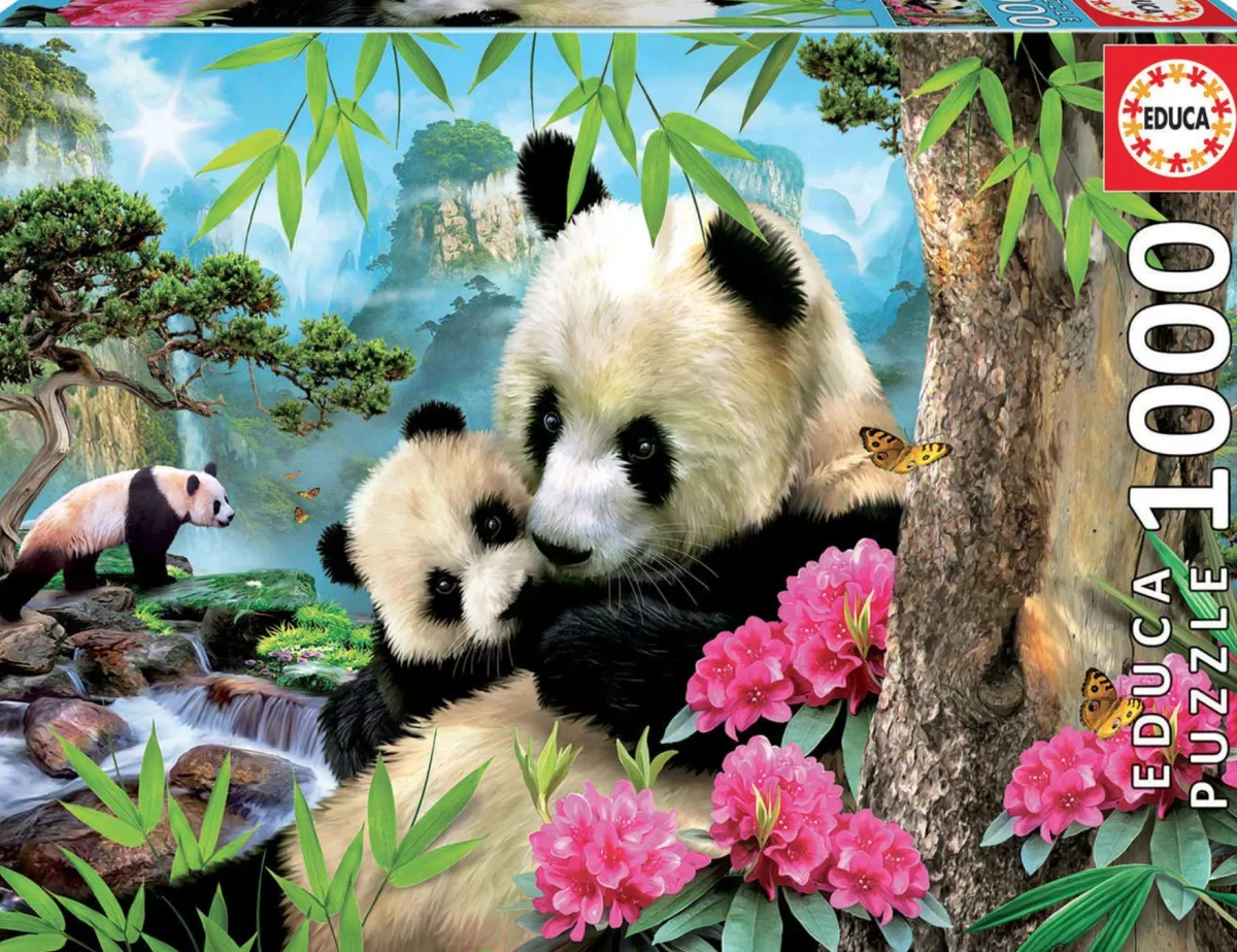Educa Dieren|1000-1499<Panda's - legpuzzel van 1000 stukjes