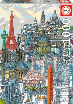 Educa Kunst En Cultuur|Steden En Gebouwen<Parijs - Carlo Stanga - puzzel 1000 stukjes