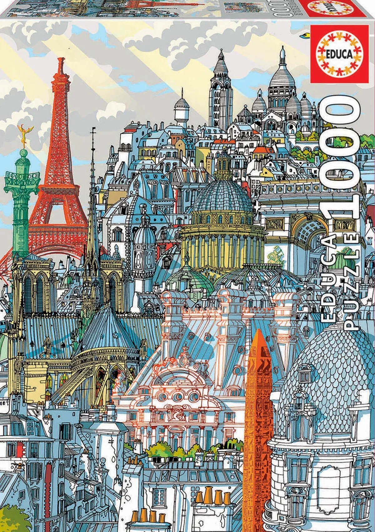Educa Kunst En Cultuur|Steden En Gebouwen<Parijs - Carlo Stanga - puzzel 1000 stukjes