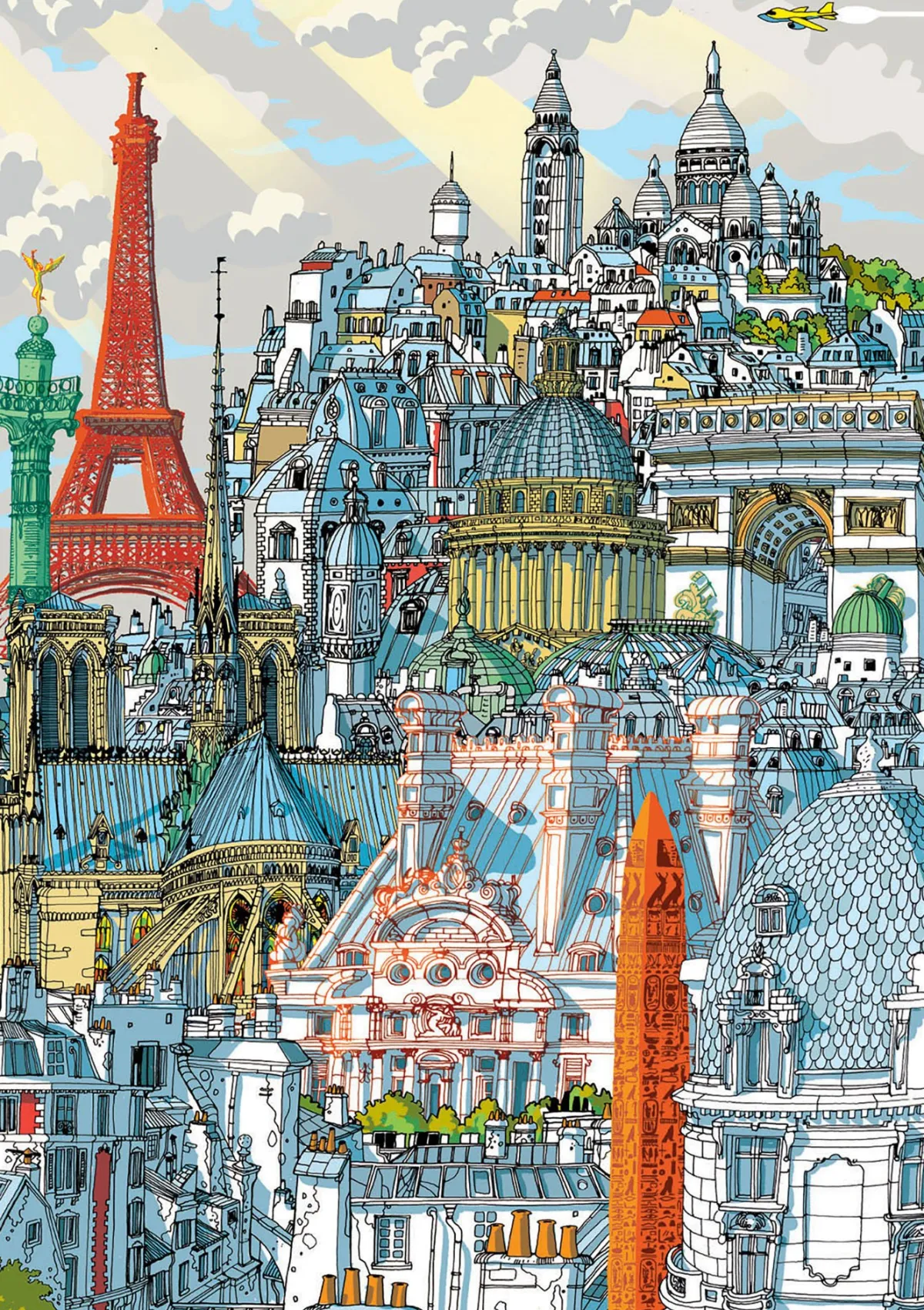 Educa Kunst En Cultuur|Steden En Gebouwen<Parijs - Carlo Stanga - puzzel 1000 stukjes