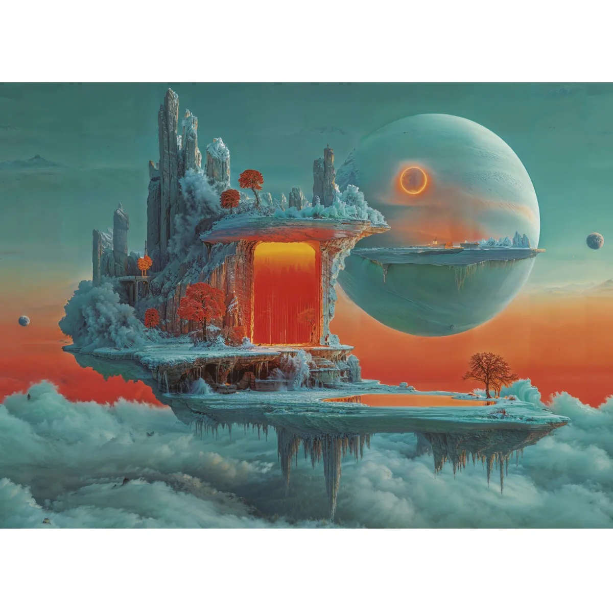 Educa Fantasy|1000-1499<Planeet van Vuur en Ijs - puzzel 1000 stukjes