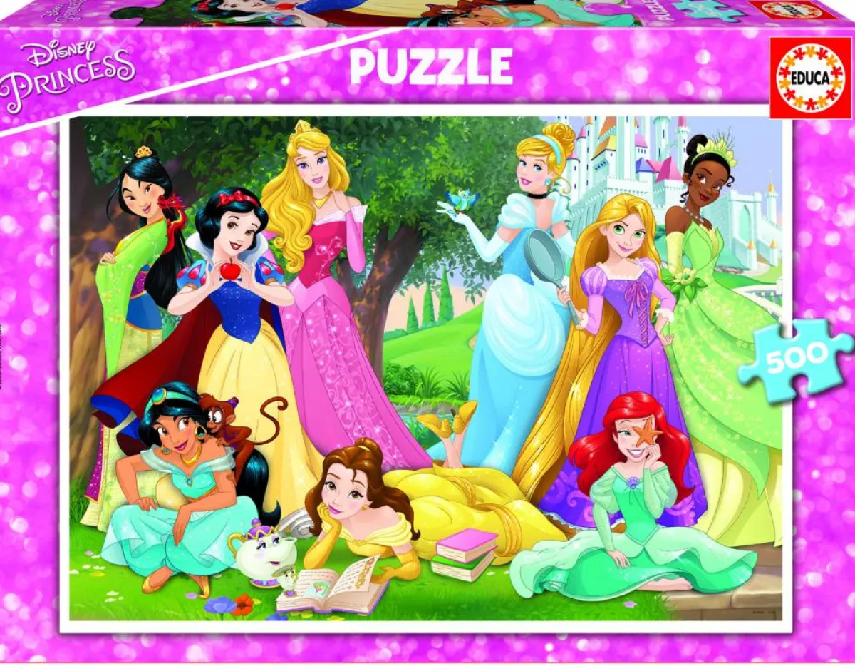 Educa Disney, Pixar, Marvel|500-999<Prinsessen van Disney - legpuzzel van 500 stukjes