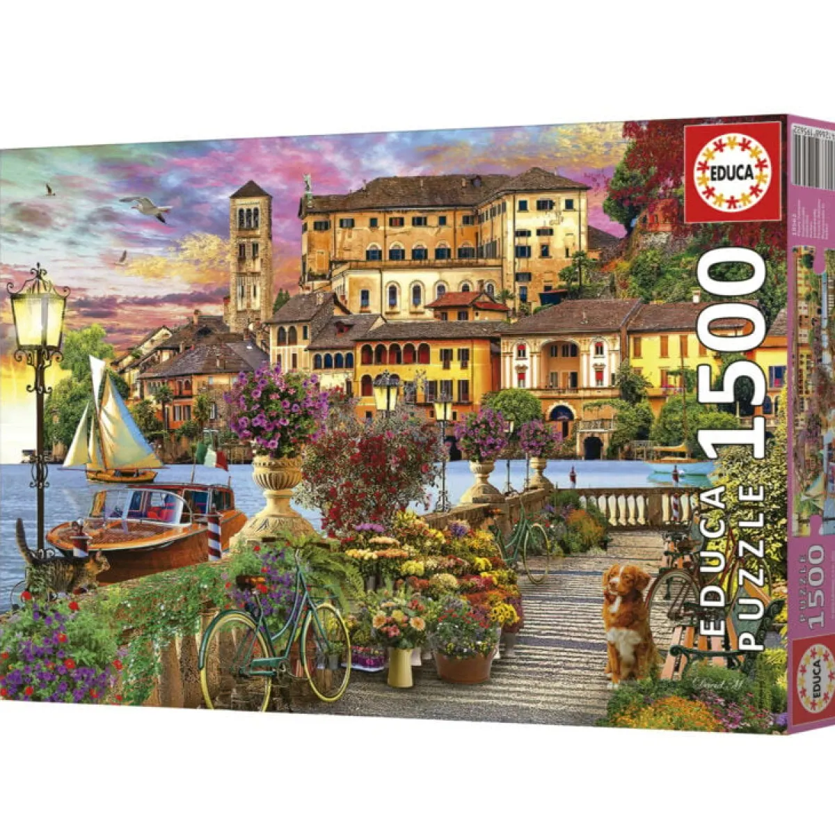 Educa Tekening|Landschappen<Promenade in Italië - legpuzzel van 1500 stukjes