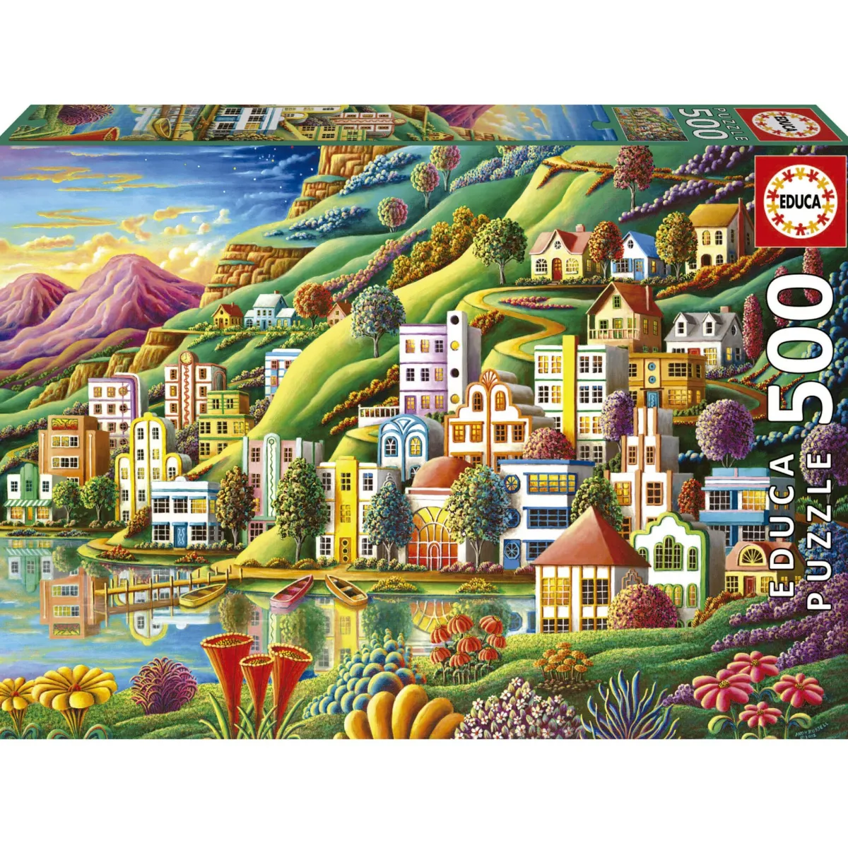 Kinderen Educa Tekening|Landschappen<Puerto Escondido - legpuzzel van 500 stukjes