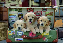 Kinderen Educa Dieren|Legpuzzels<Puppies in de koffer - legpuzzel van 500 stukjes