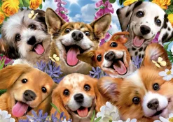 Educa Dieren|1000-1499<Puppies Selfie, Howard Robinson - puzzel 1000 stukjes