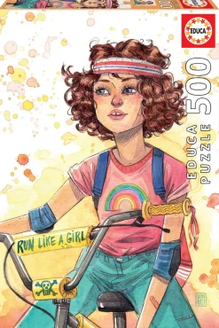 Kinderen Educa Tekening|Legpuzzels<Run like a Girl - legpuzzel van 500 stukjes