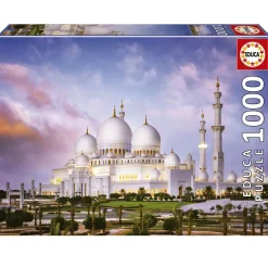 Educa Kunst En Cultuur|Steden En Gebouwen<Sjeik Zayed Grote Moskee - puzzel 1000 stukjes