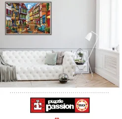 Educa Tekening|Kunst En Cultuur<Sprankelende Straat - puzzel van 2000 stukjes