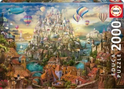 Educa Tekening|Kunst En Cultuur<Stad Van Dromen - puzzel van 2000 stukjes