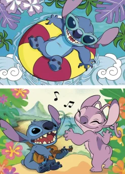 Kinderen Educa Disney, Pixar, Marvel|Legpuzzels<Stitch - 2 puzzels van 100 stukjes