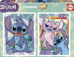 Kinderen Educa Disney, Pixar, Marvel|Legpuzzels<Stitch - 2 x 500 stukjes legpuzzel