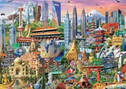 Educa Steden En Gebouwen|1500-1999<Symbolen van Azië - legpuzzel van 1500 stukjes
