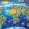 Educa Steden En Gebouwen|Astrologie & Wereldkaarten<Symbolen van de wereld - puzzel van 2000 stukjes