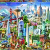 Educa Steden En Gebouwen|1500-1999<Symbolen van Noord-Amerika - legpuzzel van 1500 stukjes