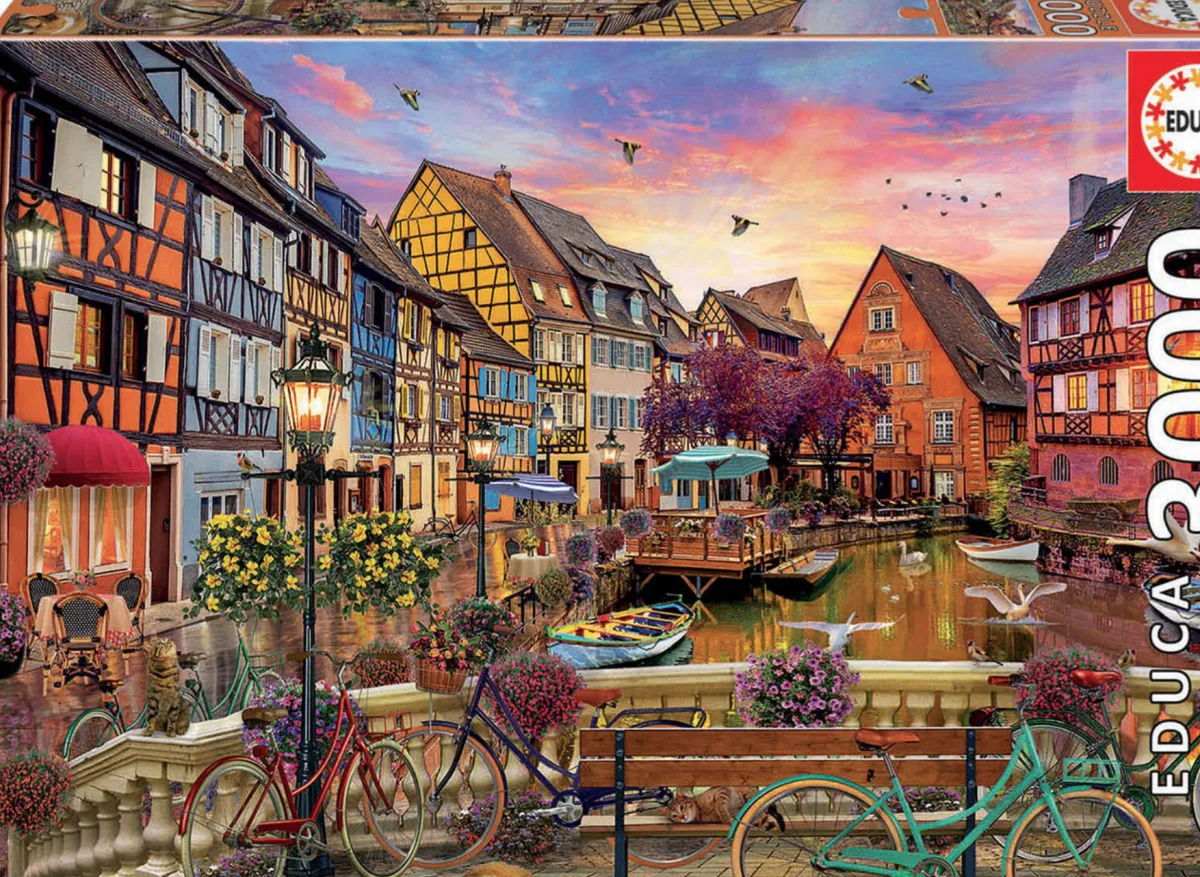 Educa Panorama|Steden En Gebouwen<Tafereel uit Colmar - puzzel van 3000 stukjes