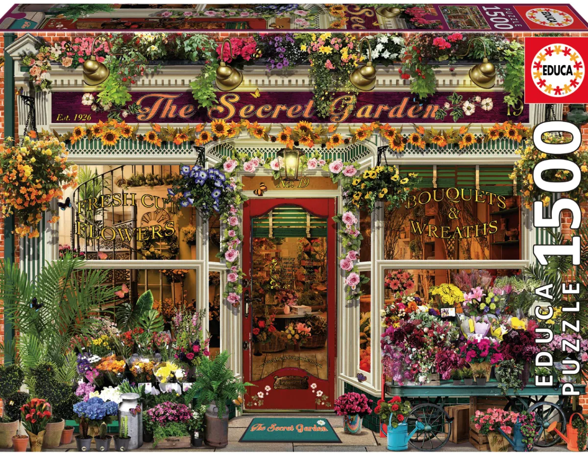 Educa Steden En Gebouwen|1500-1999<The Secret Garden - legpuzzel van 1500 stukjes