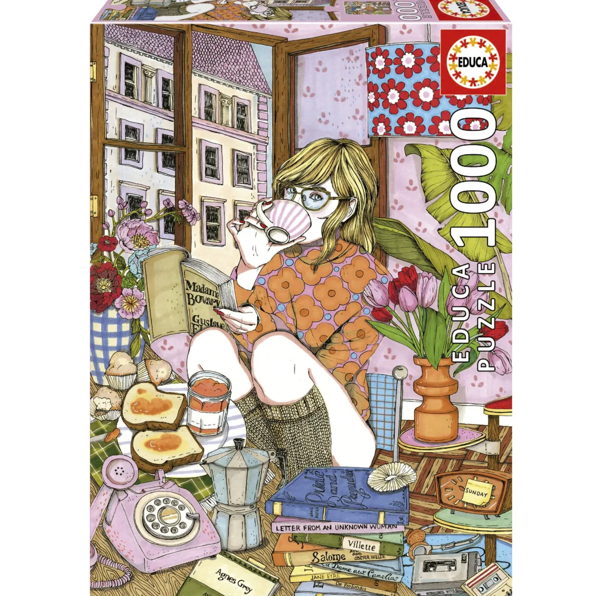 Educa Tekening|1000-1499<Tijd voor mezelf - puzzel 1000 stukjes