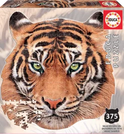 Kinderen Educa Speciale Vorm|Dieren<Tijger - vormenpuzzel - puzzel van 375 stukjes