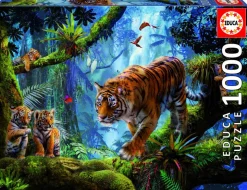 Educa Dieren|1000-1499<Tijgers in de bomen - legpuzzel van 1000 stukjes