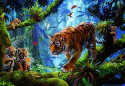 Educa Dieren|1000-1499<Tijgers in de bomen - legpuzzel van 1000 stukjes