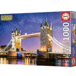 Educa Puzzel + Extra Item|Steden En Gebouwen<Tower Bridge, Londen - Glow in the Dark - puzzel 1000 stukjes