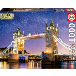 Educa Puzzel + Extra Item|Steden En Gebouwen<Tower Bridge, Londen - Glow in the Dark - puzzel 1000 stukjes