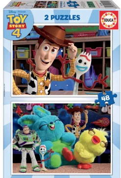 Kinderen Educa Disney, Pixar, Marvel|Legpuzzels<Toy Story 4 - 2 x 48 stukjes