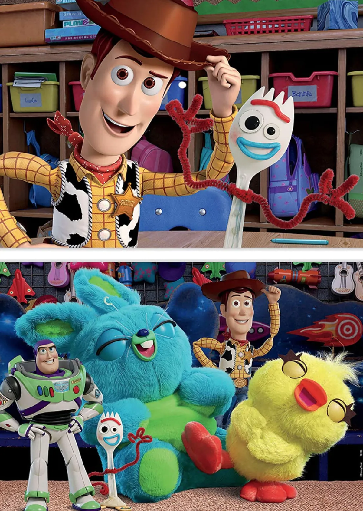 Kinderen Educa Disney, Pixar, Marvel|Legpuzzels<Toy Story 4 - 2 x 48 stukjes
