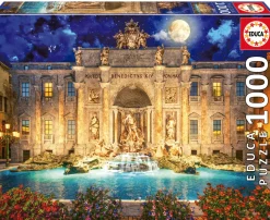 Educa Kunst En Cultuur|1000-1499<Trevifontein in Rome - puzzel 1000 stukjes