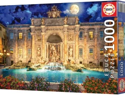 Educa Kunst En Cultuur|1000-1499<Trevifontein in Rome - puzzel 1000 stukjes