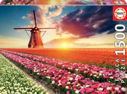 Educa Landschappen|Steden En Gebouwen<Tulpenlandschap- legpuzzel van 1500 stukjes