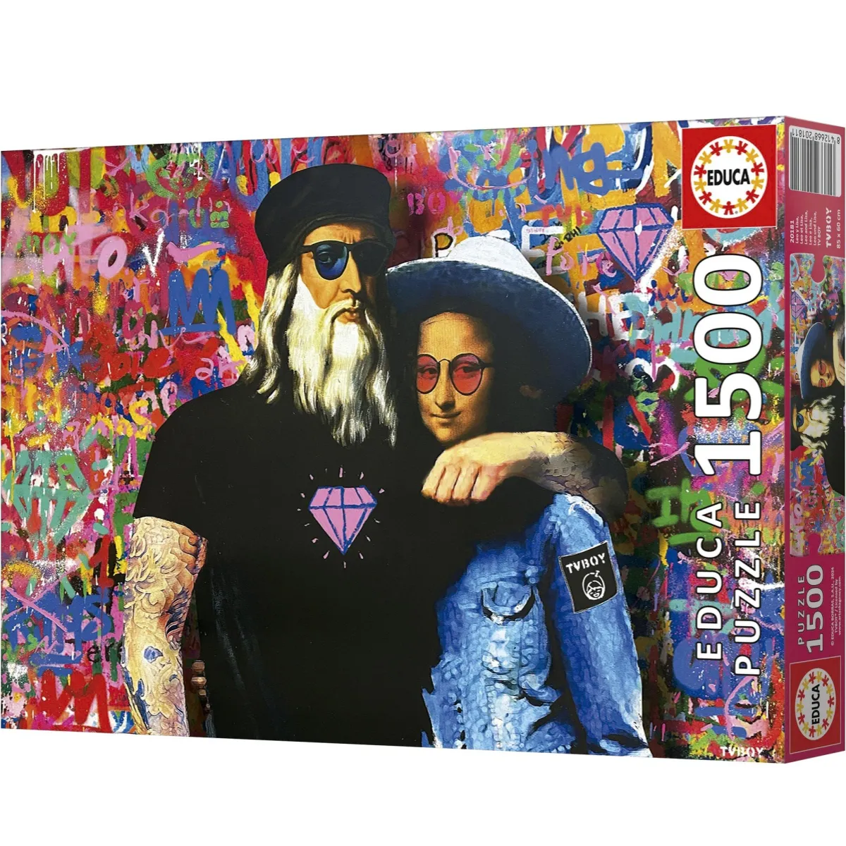 Educa Kunst En Cultuur|1500-1999<TV boy Leo y Lisa - puzzel 1500 stukjes