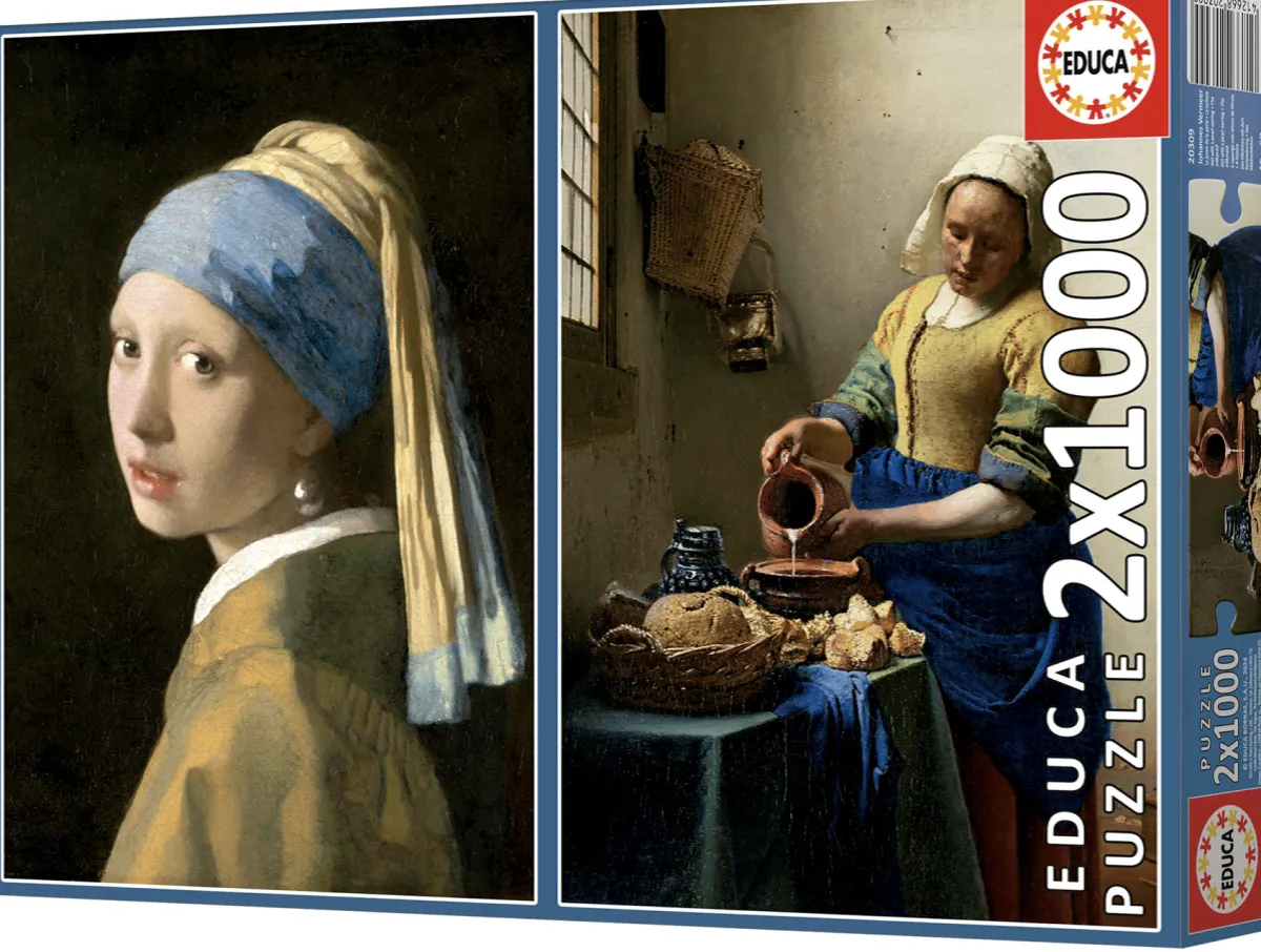 Educa Kunst En Cultuur|1000-1499<Vermeer - 2 x 1000 stukjes legpuzzel