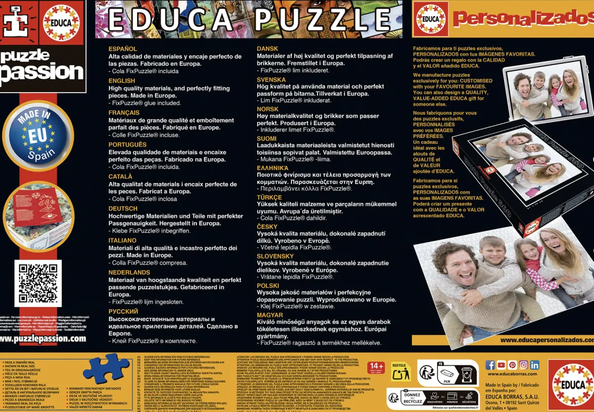 Educa Kunst En Cultuur|1000-1499<Vermeer - 2 x 1000 stukjes legpuzzel