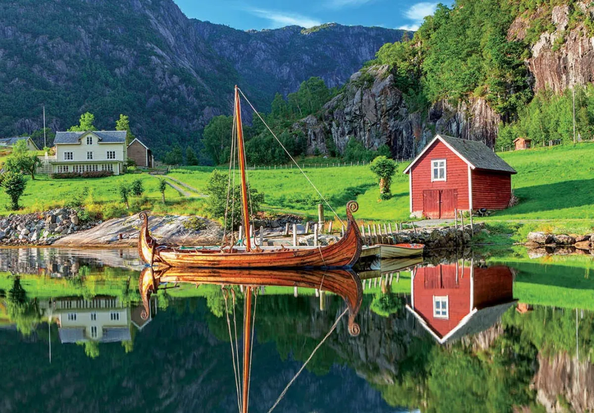 Educa Landschappen|1500-1999<Vikingschip - legpuzzel van 1500 stukjes