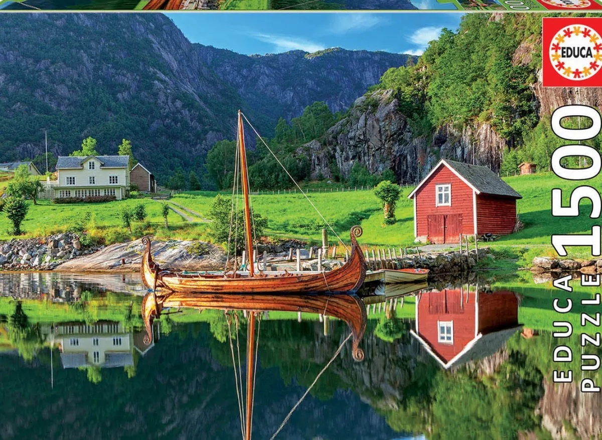 Educa Landschappen|1500-1999<Vikingschip - legpuzzel van 1500 stukjes