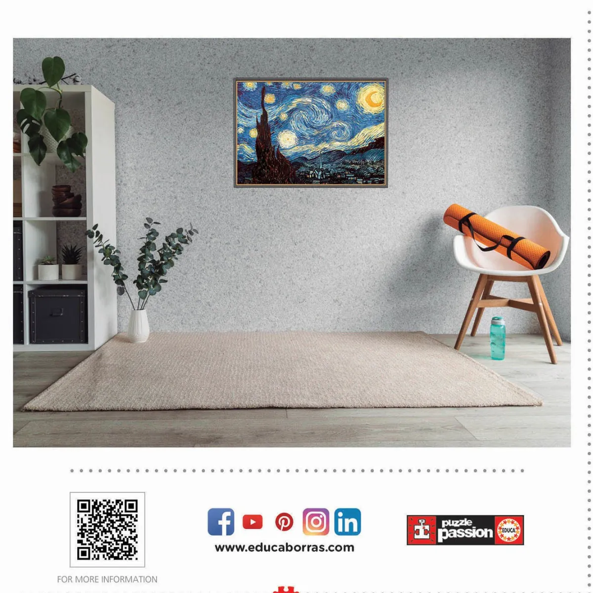 Educa Kunst En Cultuur|1000-1499<Vincent van Gogh - Sterrennacht - puzzel 1000 stukjes