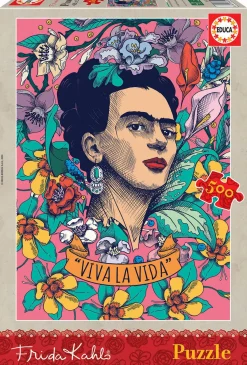 Kinderen Educa Tekening|Kunst En Cultuur<Viva la Vida - Frida Kahlo - legpuzzel van 500 stukjes