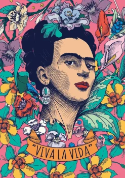 Kinderen Educa Tekening|Kunst En Cultuur<Viva la Vida - Frida Kahlo - legpuzzel van 500 stukjes
