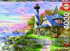 Educa Steden En Gebouwen|2000 En Meer<Vuurtoren in Rock Bay - puzzel van 4000 stukjes