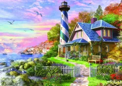 Educa Steden En Gebouwen|2000 En Meer<Vuurtoren in Rock Bay - puzzel van 4000 stukjes
