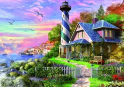 Educa Landschappen|Steden En Gebouwen<Vuurtoren in Rock Bay - legpuzzel van 1000 stukjes