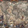 Educa Kunst En Cultuur|Astrologie & Wereldkaarten<Wereldkaart van de Piraten - puzzel van 2000 stukjes