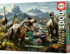 Educa Dieren|1000-1499<Woeste Dinosaurussen - puzzel 1000 stukjes