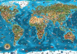Educa Astrologie & Wereldkaarten|2000 En Meer<Wonderen van de wereld - puzzel van 12000 stukjes