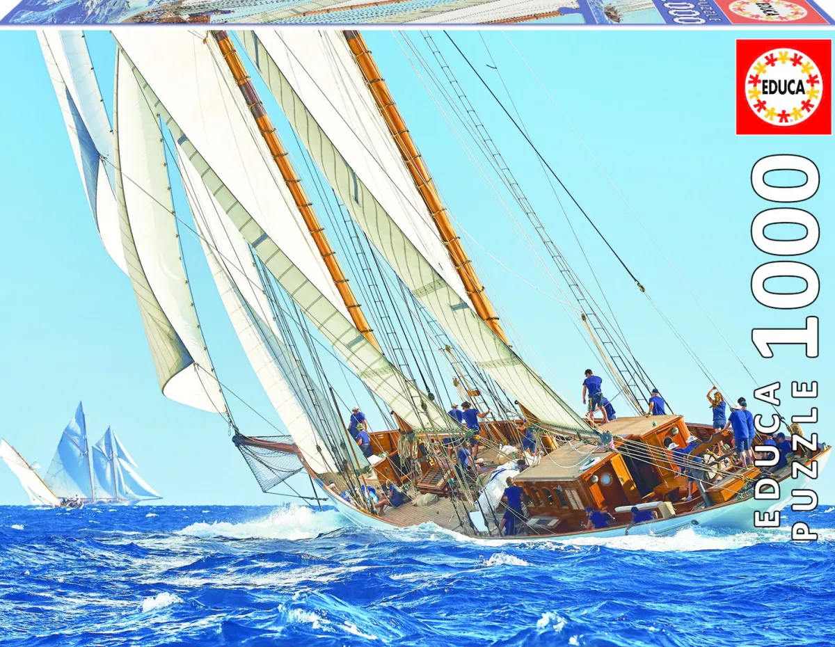 Educa Landschappen|1000-1499<Zeilboot op zee - puzzel 1000 stukjes