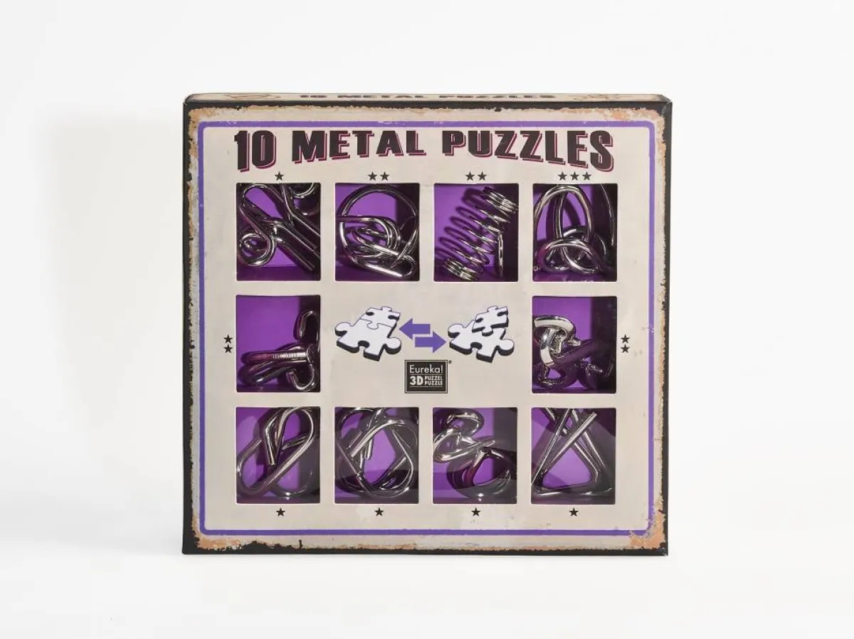 Eureka Breinbrekers<10 Metalen breinbrekers - paarse set